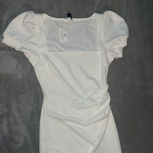 white windsor mini dress